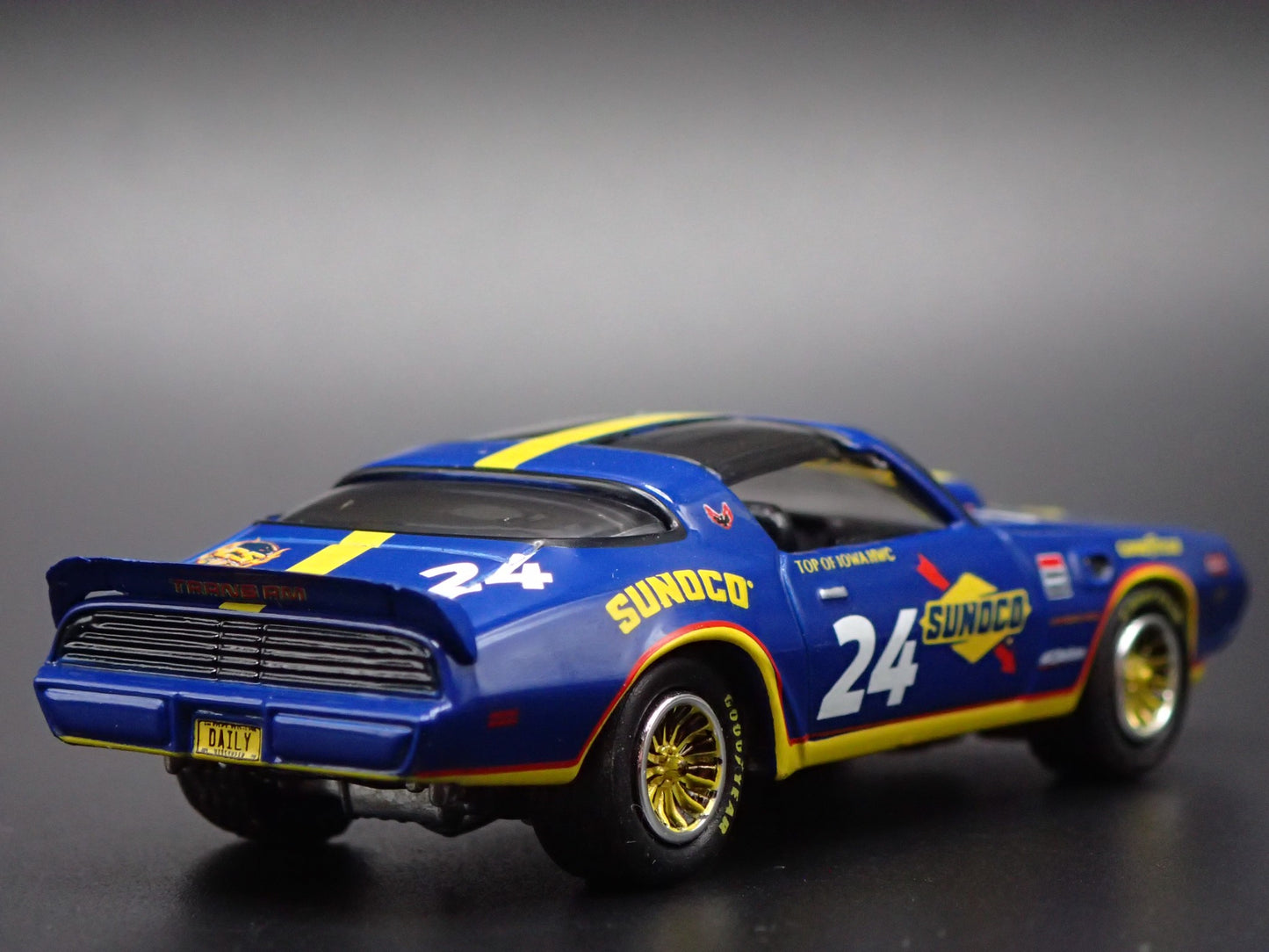 1980 80 PONTIAC FIREBIRD T/A SUNOCO RACING BLUE 1:64 SCALE DIECAST MODEL CAR