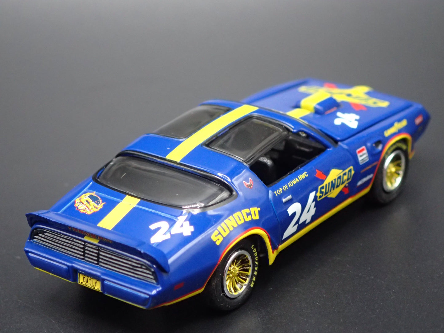 1980 80 PONTIAC FIREBIRD T/A SUNOCO RACING BLUE 1:64 SCALE DIECAST MODEL CAR