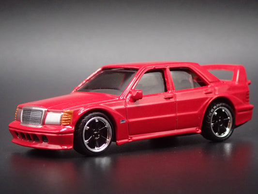 MERCEDES-BENZ 190E 2.5-16 EVOLUTION II RED 1:64 SCALE DIORAMA DIECAST MODEL CAR
