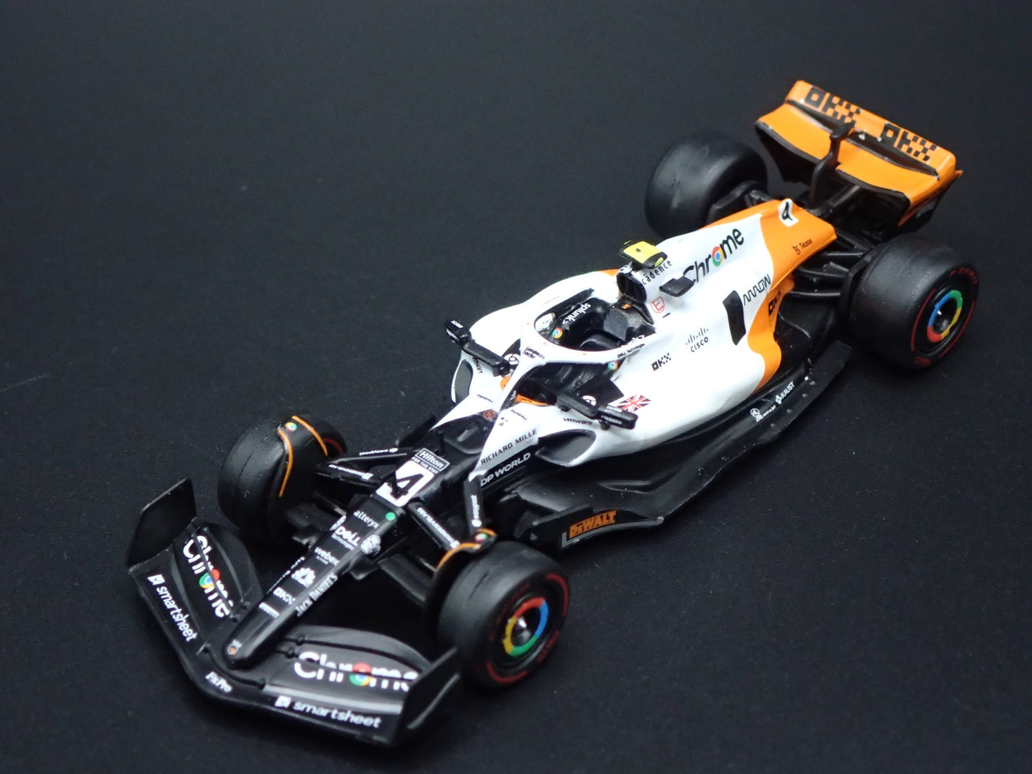 MCLAREN MCL60 #4 2023 LANDO NORRIS F1 SPANISH GP 1:64 SCALE DIECAST MODEL CAR