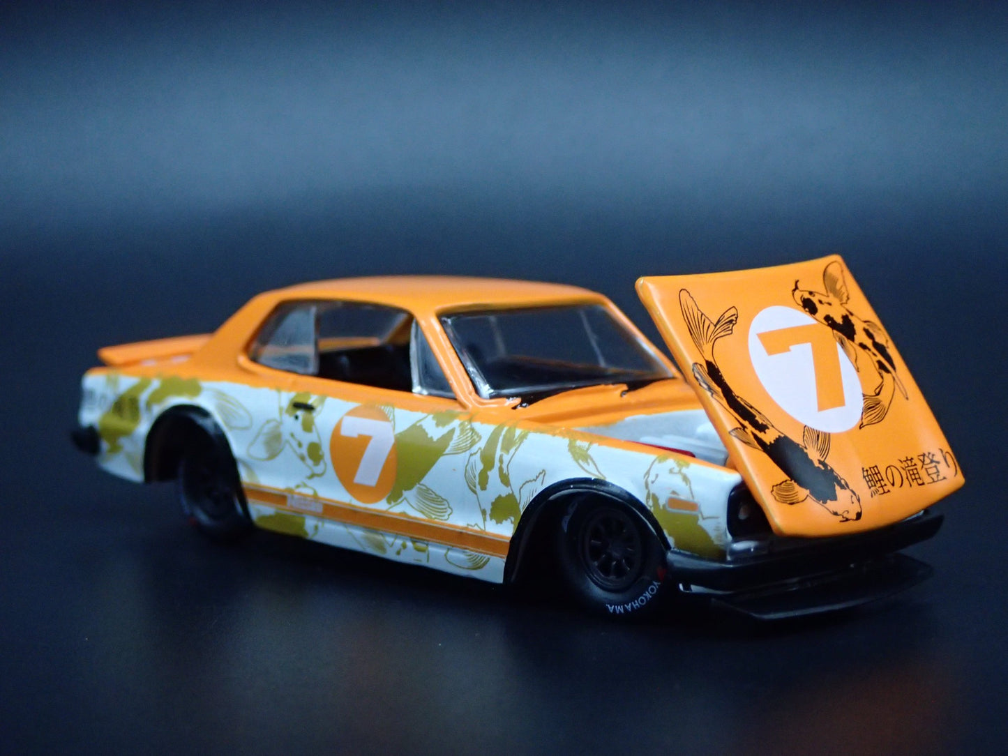 1971 71 NISSAN SKYLINE GTR ORANGE 1:64 SCALE COLLECTIBLE DIECAST MODEL CAR