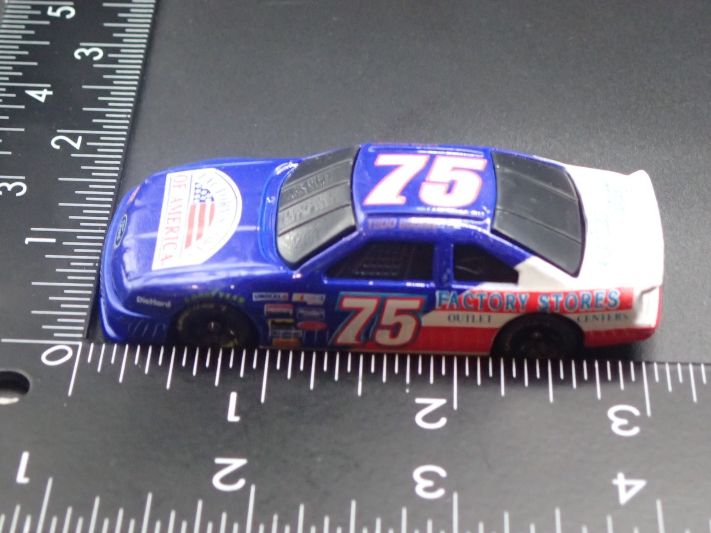 1994 94 FORD THUNDERBIRD 75 TODD BODINE NASCAR 1:64 SCALE DIECAST MODEL CAR