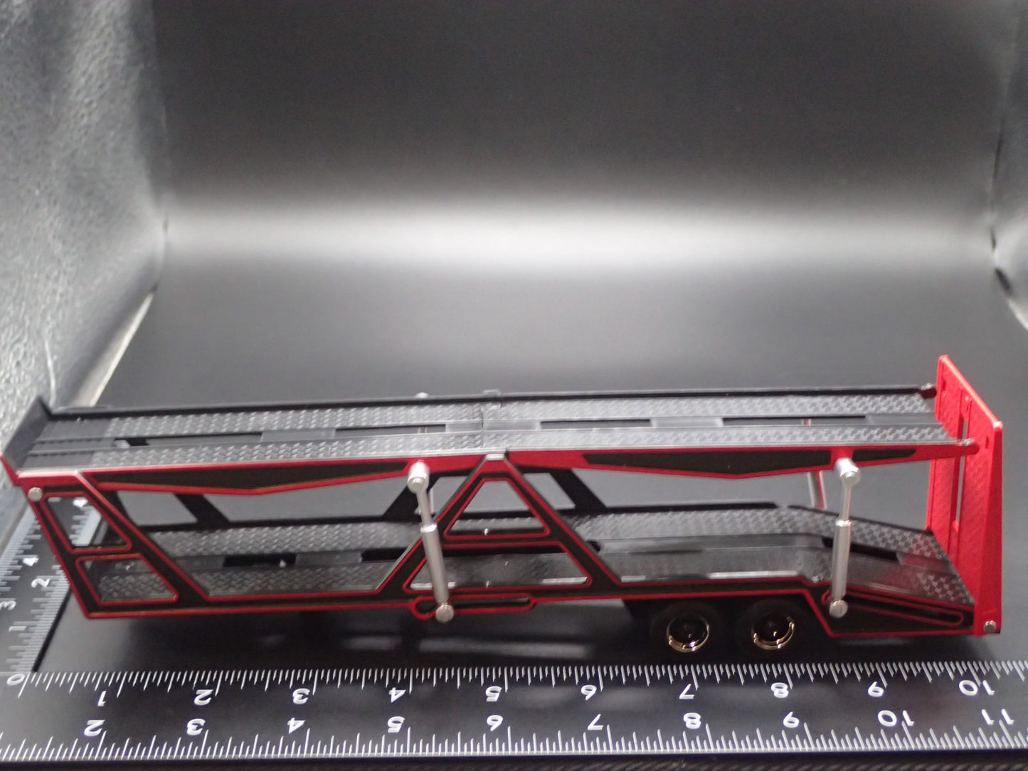 MERCEDES BENZ ACTROS 1851 & CAR TRANSPORTER HAULER TRAILER 1:64 SCALE MODEL SET