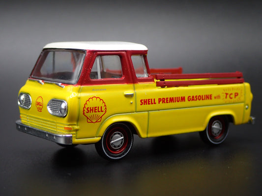 1965 65 FORD ECONOLINE PICKUP TRUCK SHELL YELLOW 1:64 SCALE DIECAST MODEL CAR