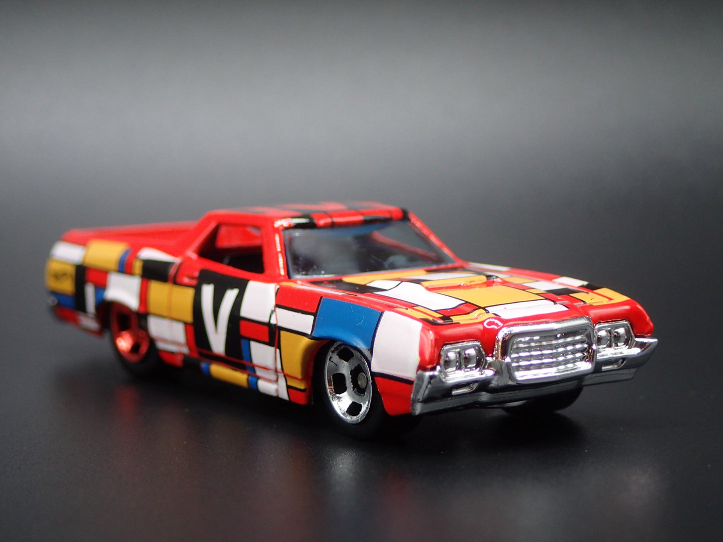 1972 72 FORD RANCHERO PICKUP TRUCK RED 1/64 SCALE DIORAMA DIECAST MODEL CAR