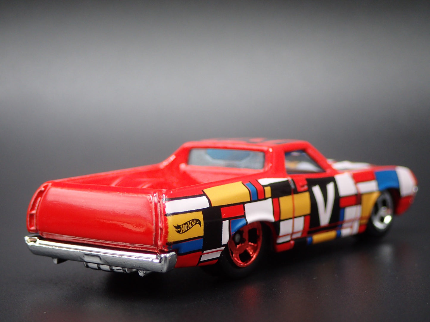 1972 72 FORD RANCHERO PICKUP TRUCK RED 1/64 SCALE DIORAMA DIECAST MODEL CAR