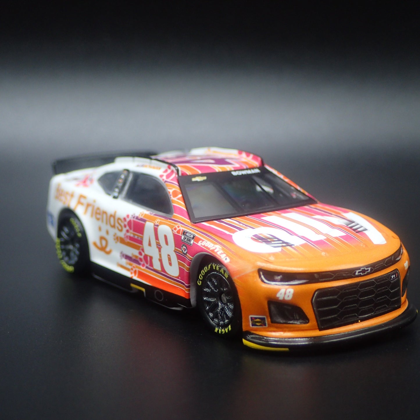 2023 CHEVY CAMARO ZL1 #48 ALEX BOWMAN ALLY BEST FRIENDS NASCAR 1:64 DIECAST CAR