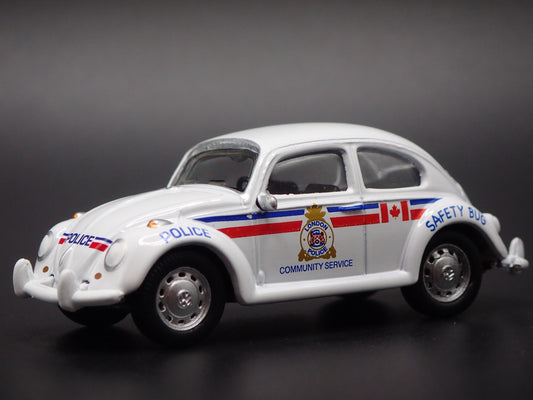 1960-1967 VW VOLKSWAGEN CLASSIC BEETLE BUG POLICE 1:64 SCALE DIECAST MODEL CAR