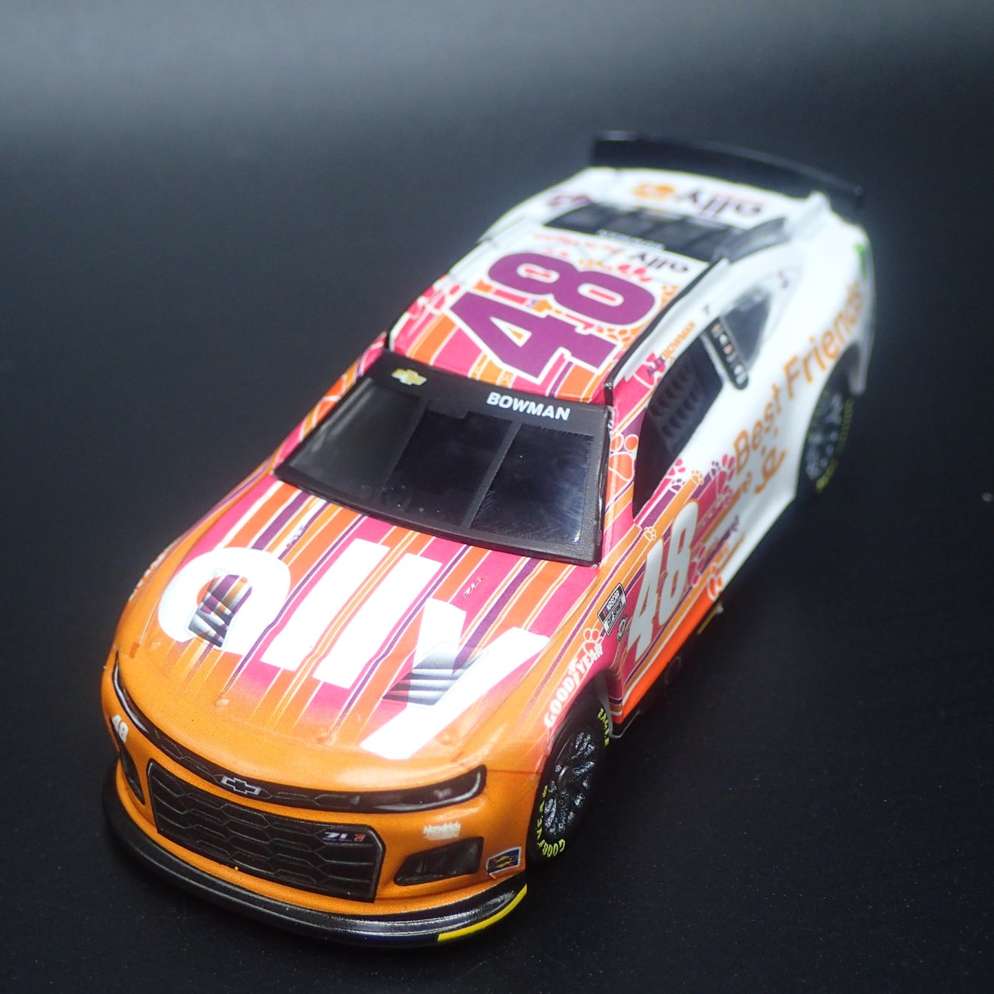 2023 CHEVY CAMARO ZL1 #48 ALEX BOWMAN ALLY BEST FRIENDS NASCAR 1:64 DIECAST CAR