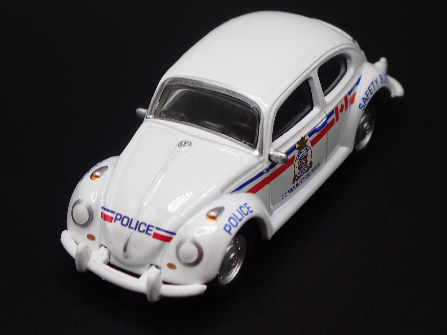 1960-1967 VW VOLKSWAGEN CLASSIC BEETLE BUG POLICE 1:64 SCALE DIECAST MODEL CAR