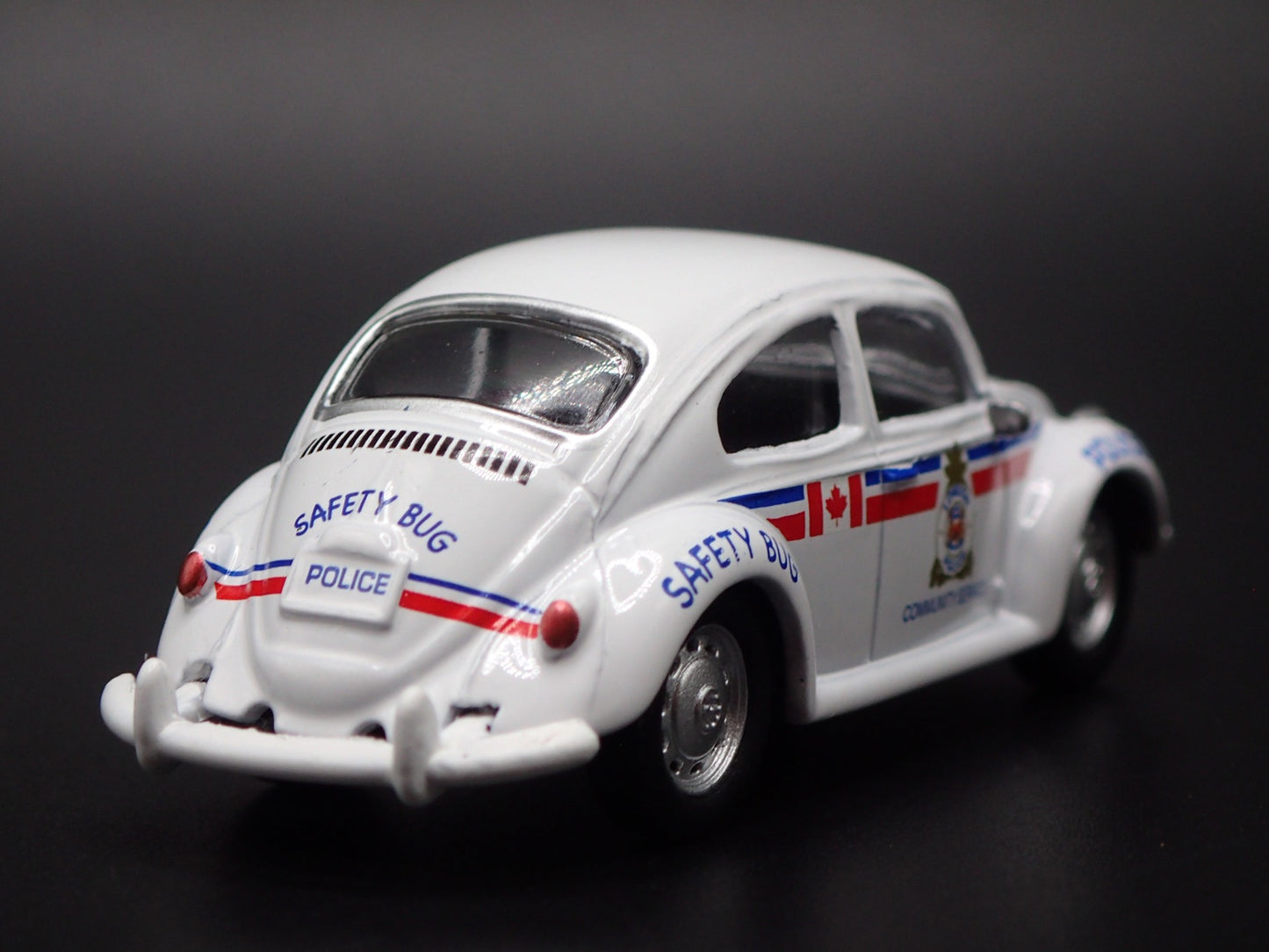 1960-1967 VW VOLKSWAGEN CLASSIC BEETLE BUG POLICE 1:64 SCALE DIECAST MODEL CAR