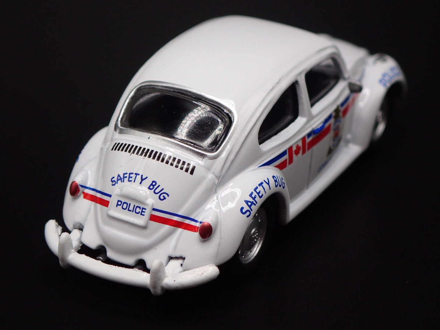 1960-1967 VW VOLKSWAGEN CLASSIC BEETLE BUG POLICE 1:64 SCALE DIECAST MODEL CAR