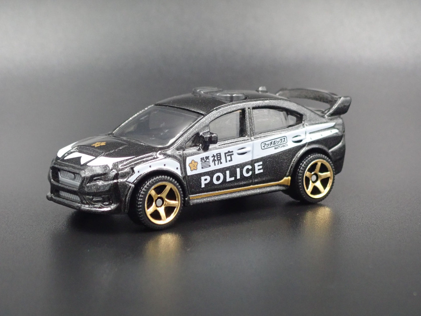 2015-2021 SUBARU WRX STI POLICE BLACK 1:64 SCALE COLLECTIBLE DIECAST MODEL CAR