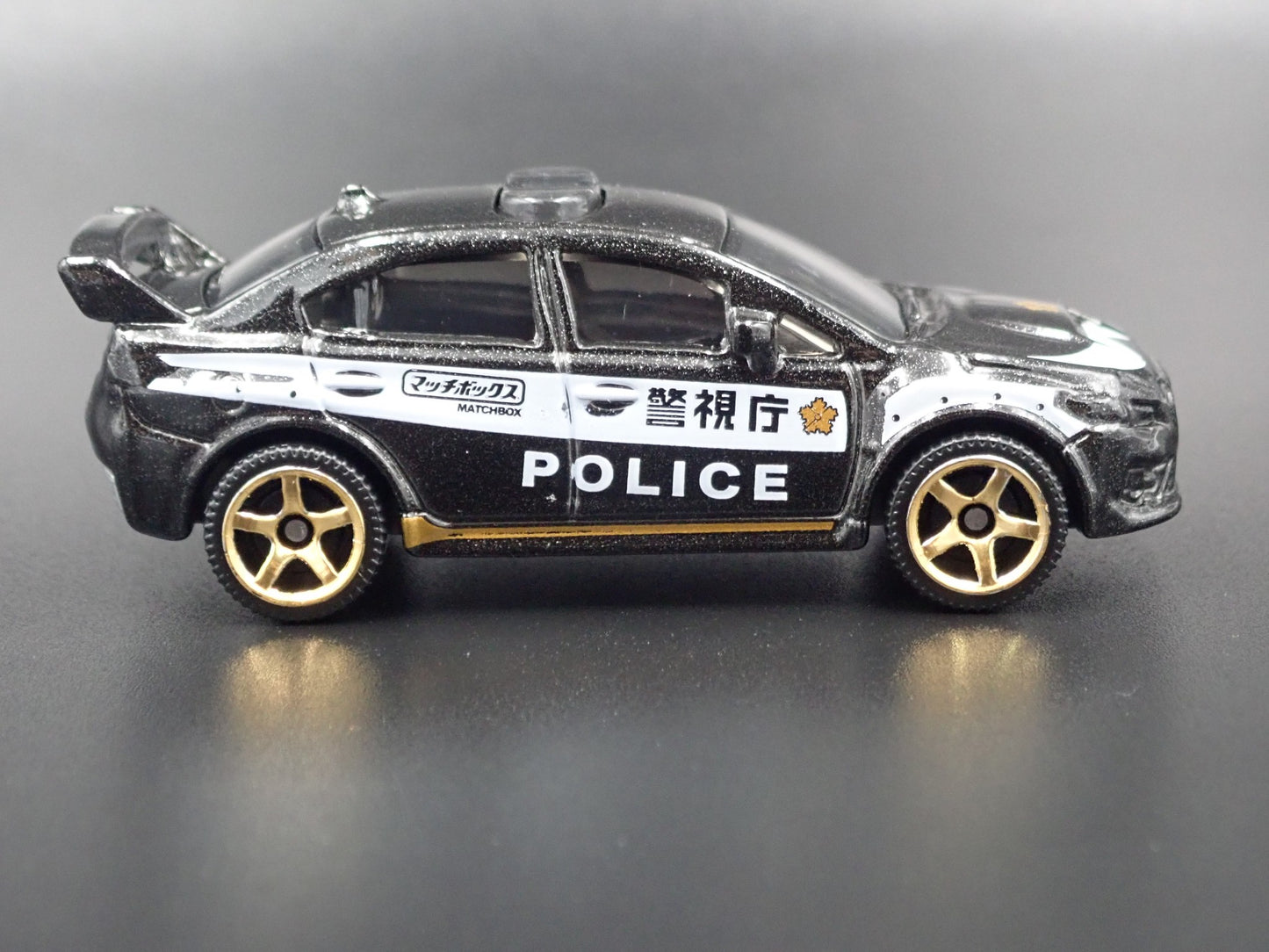 2015-2021 SUBARU WRX STI POLICE BLACK 1:64 SCALE COLLECTIBLE DIECAST MODEL CAR