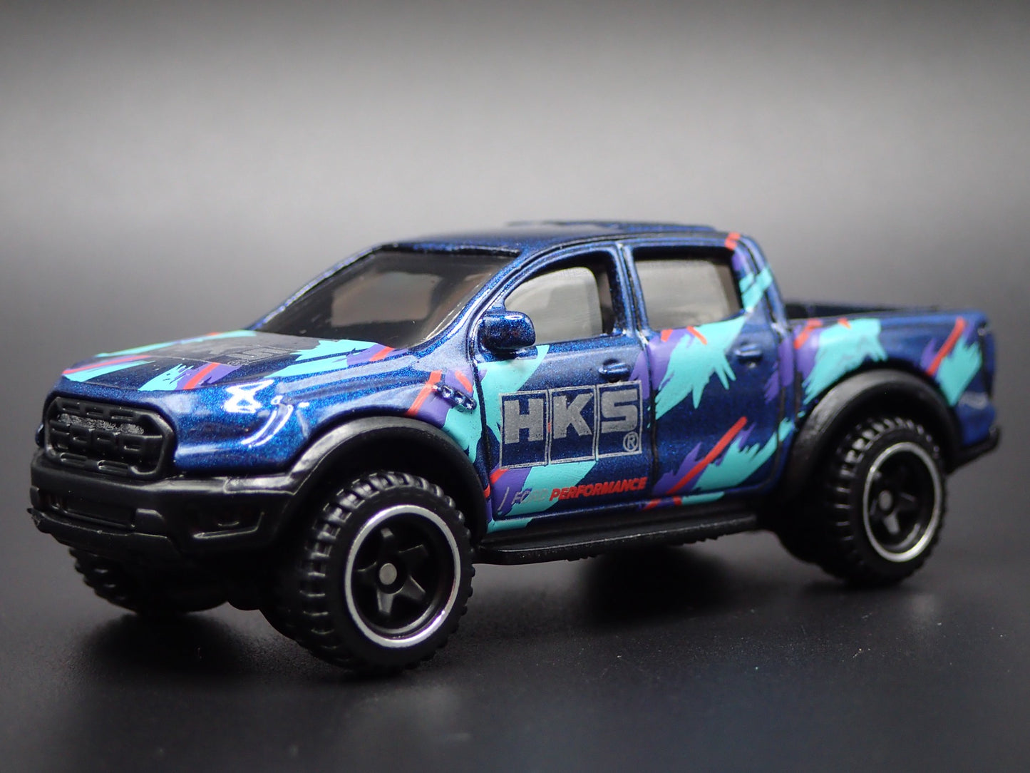 2017-2020 FORD RANGER RAPTOR PICKUP TRUCK HKS 1/64 SCALE DIECAST MODEL CAR
