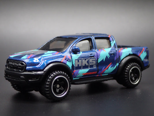2017-2020 FORD RANGER RAPTOR PICKUP TRUCK HKS 1/64 SCALE DIECAST MODEL CAR