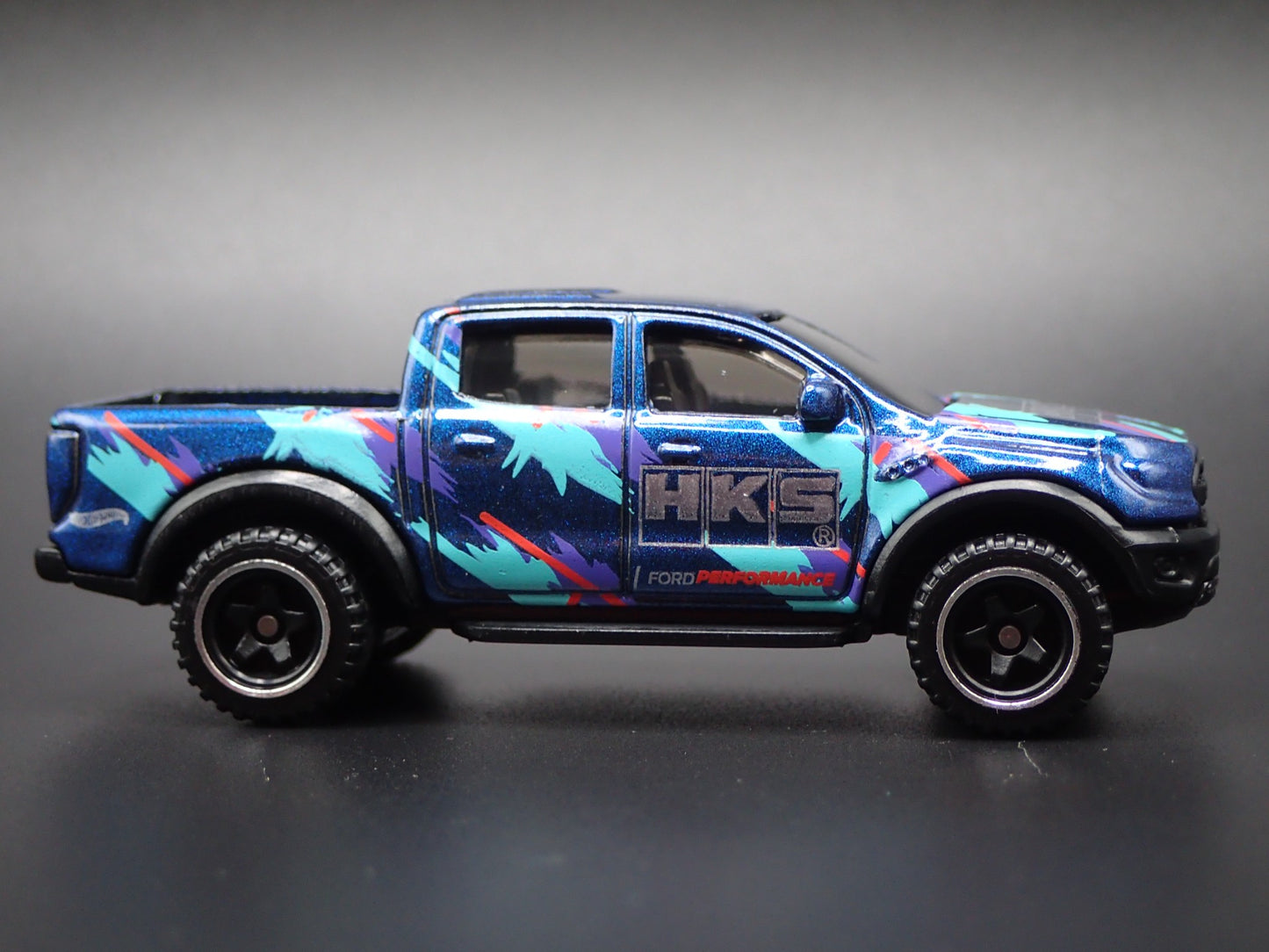 2017-2020 FORD RANGER RAPTOR PICKUP TRUCK HKS 1/64 SCALE DIECAST MODEL CAR