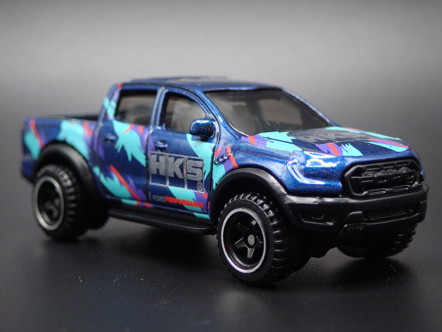 2017-2020 FORD RANGER RAPTOR PICKUP TRUCK HKS 1/64 SCALE DIECAST MODEL CAR