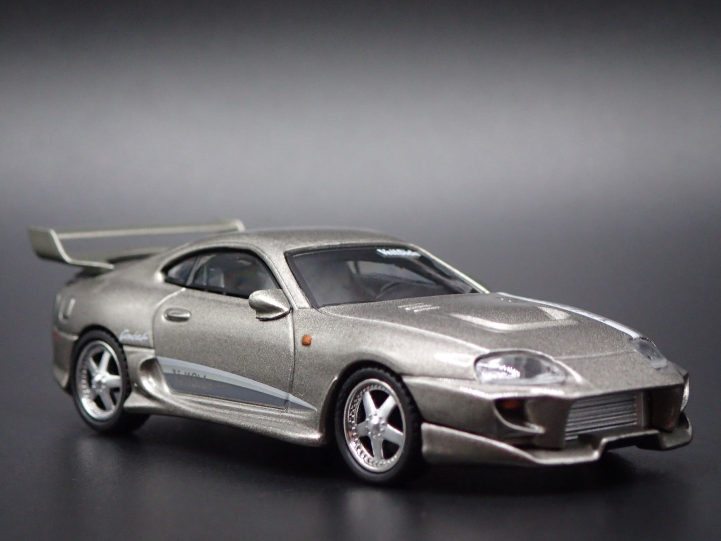 1993 - 2002 TOYOTA SUPRA VEILSIDE COMBAT V-II GREY 1/64 SCALE DIECAST MODEL CAR