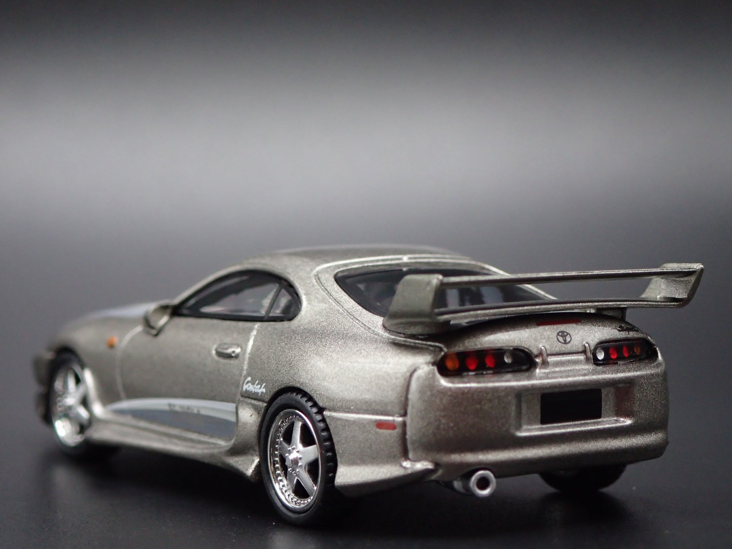 1993 - 2002 TOYOTA SUPRA VEILSIDE COMBAT V-II GREY 1/64 SCALE DIECAST MODEL CAR