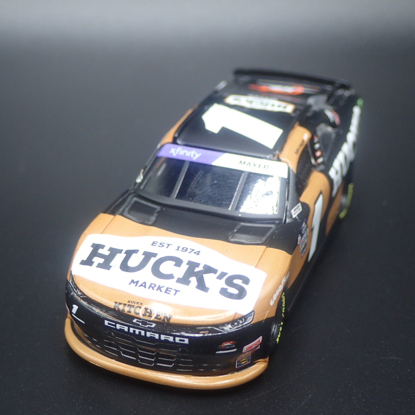 2023 23 CHEVY CAMARO ZL1 1 SAM MAYER HUCK'S MARKET NASCAR 1:64 DIECAST MODEL CAR