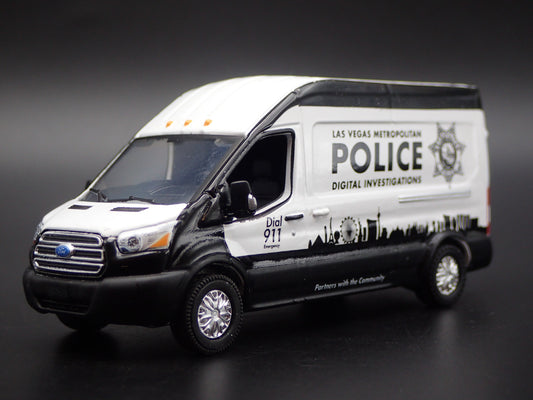 2019 19 FORD TRANSIT VAN LAS VEGAS METRO POLICE 1:64 SCALE DIECAST MODEL CAR