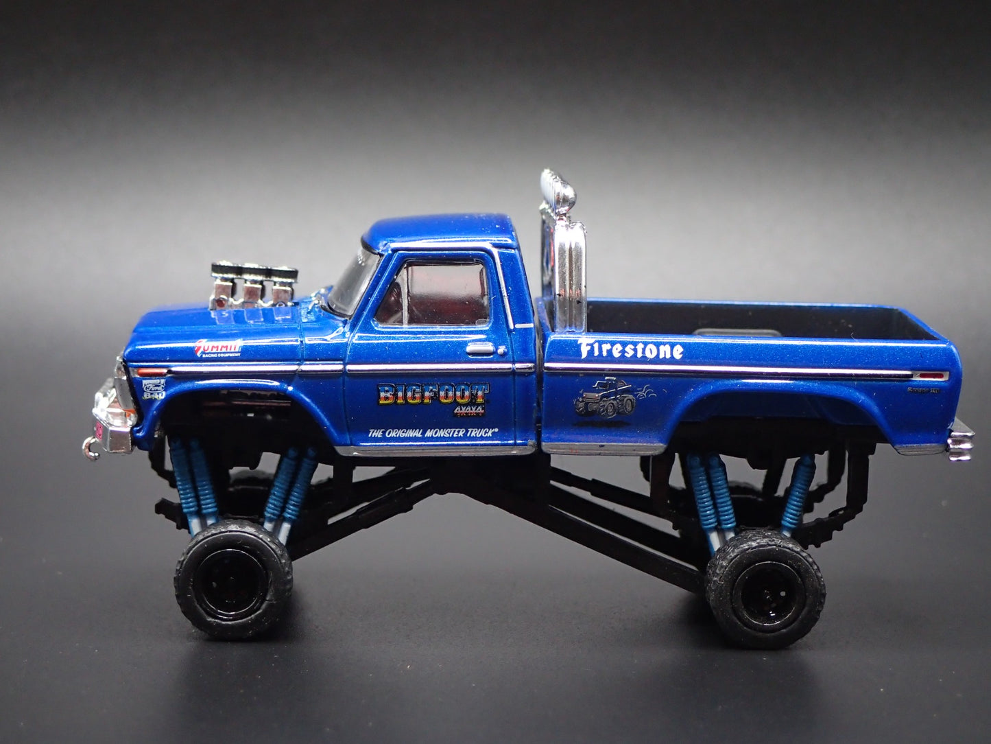 BIGFOOT #1 MONSTER TRUCK 1974 FORD F-250 W STREET TIRES 1/64 DIECAST MODEL CAR
