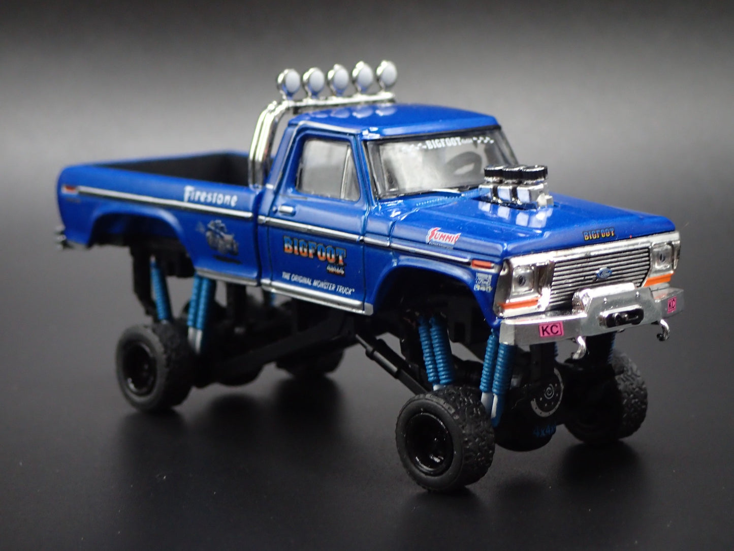 BIGFOOT #1 MONSTER TRUCK 1974 FORD F-250 W STREET TIRES 1/64 DIECAST MODEL CAR