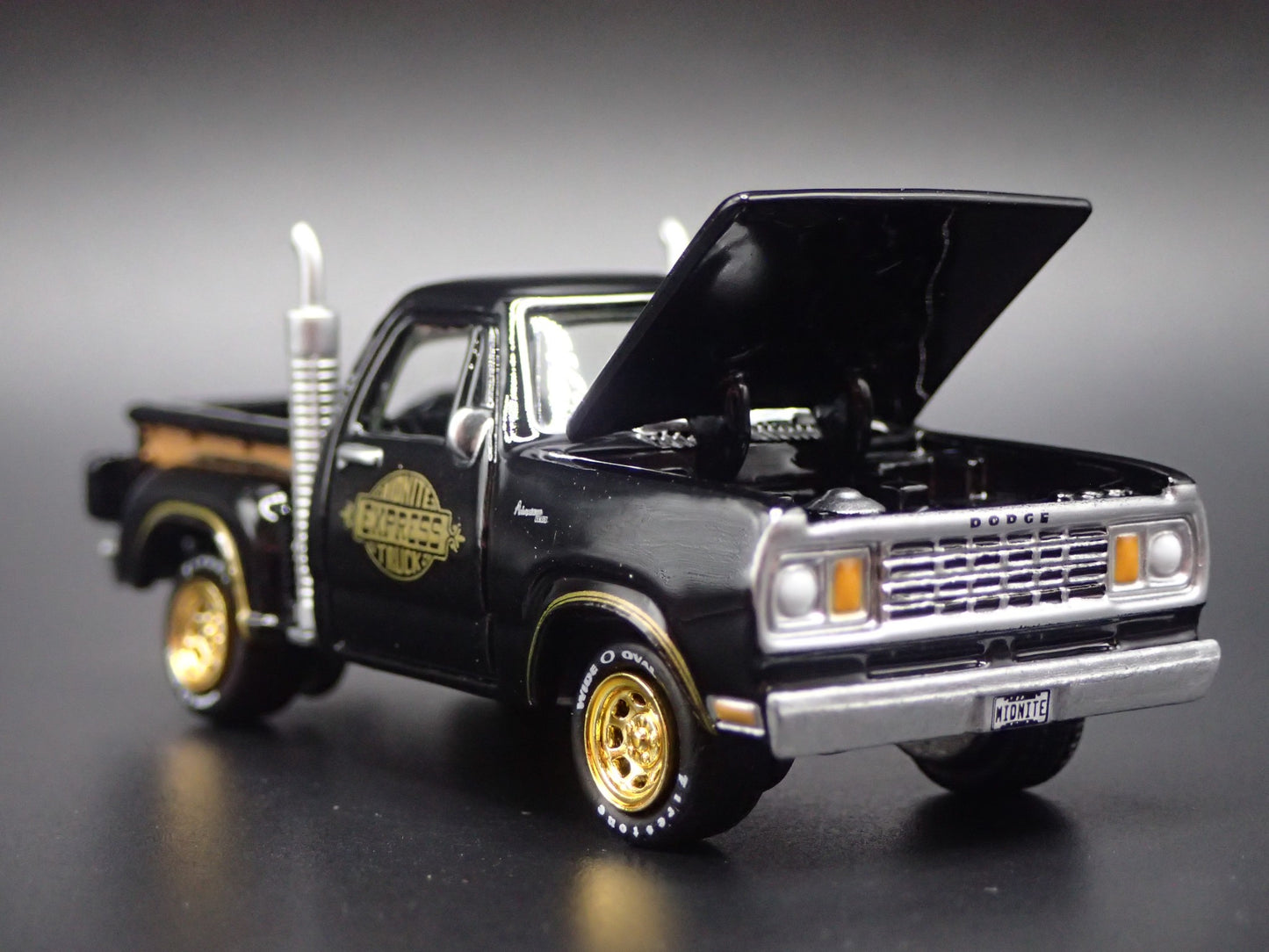 1978 78 DODGE WARLOCK PICKUP TRUCK MIDNIGHT EXPRESS 1/64 SCALE DIECAST MODEL CAR