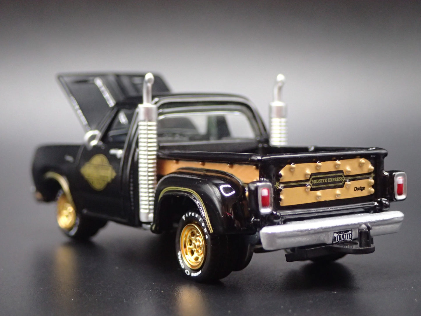 1978 78 DODGE WARLOCK PICKUP TRUCK MIDNIGHT EXPRESS 1/64 SCALE DIECAST MODEL CAR