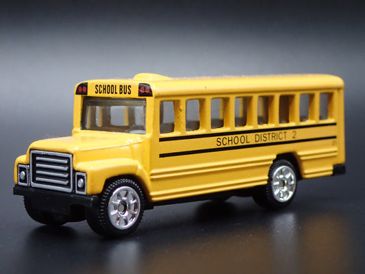 VINTAGE SCHOOL BUS YELLOW 1:64 MB SCALE COLLECTIBLE DIORAMA DIECAST MODEL CAR