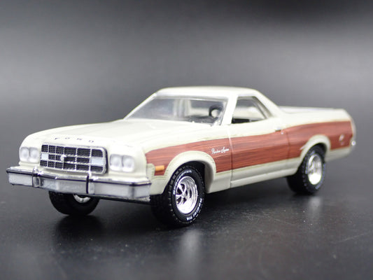 1973 73 FORD RANCHERO SQUIRE PICKUP TRUCK W/ HITCH 1:64 SCALE DIECAST MODEL CAR
