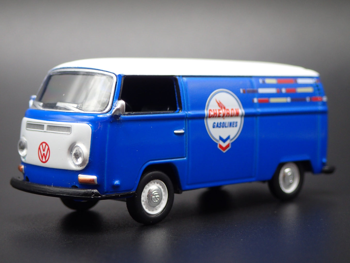1967-1979 VW VOLKSWAGEN TYPE 2 T2 PANEL VAN CHEVRON 1/64 SCALE DIECAST MODEL CAR