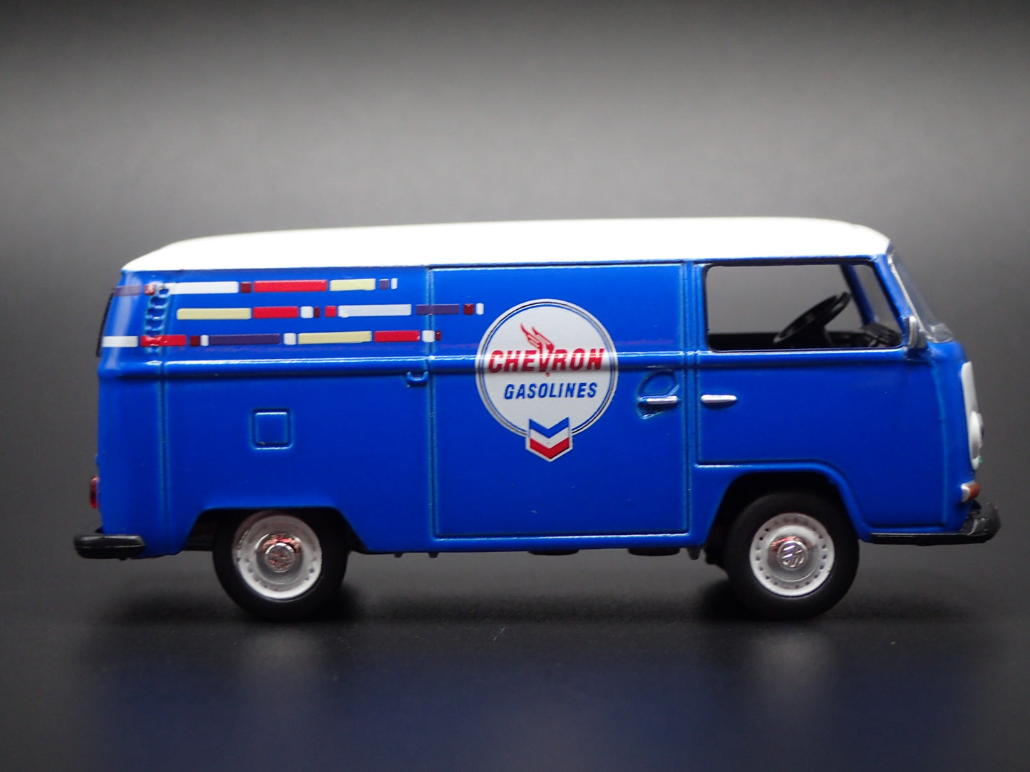 1967-1979 VW VOLKSWAGEN TYPE 2 T2 PANEL VAN CHEVRON 1/64 SCALE DIECAST MODEL CAR