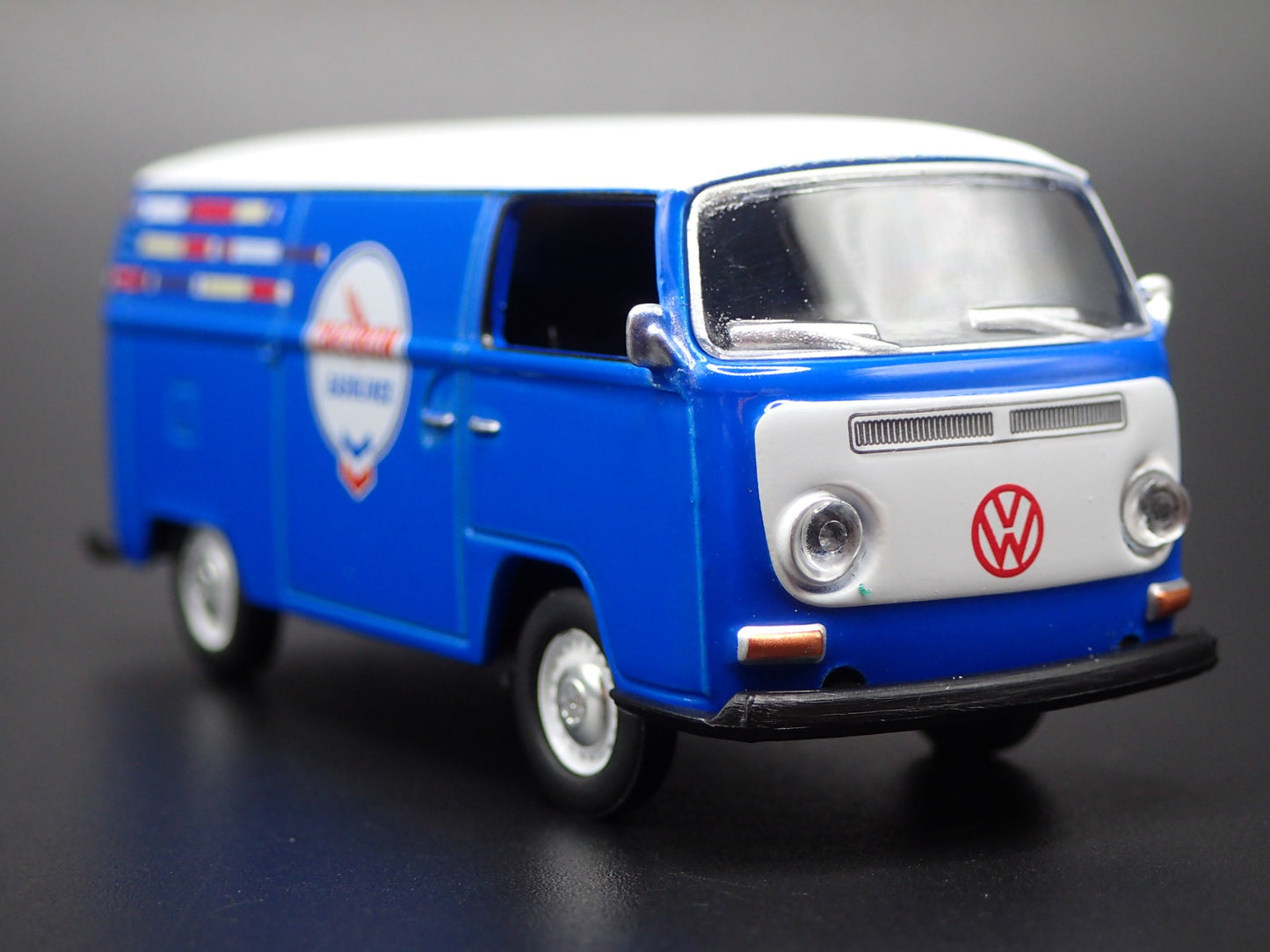 1967-1979 VW VOLKSWAGEN TYPE 2 T2 PANEL VAN CHEVRON 1/64 SCALE DIECAST MODEL CAR