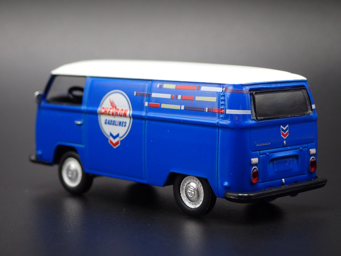 1967-1979 VW VOLKSWAGEN TYPE 2 T2 PANEL VAN CHEVRON 1/64 SCALE DIECAST MODEL CAR
