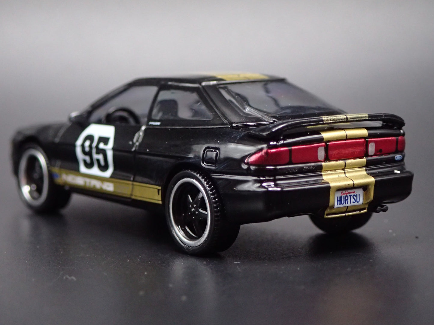 1995 95 FORD PROBE GT BLACK 1:64 SCALE COLLECTIBLE DIORAMA DIECAST MODEL CAR