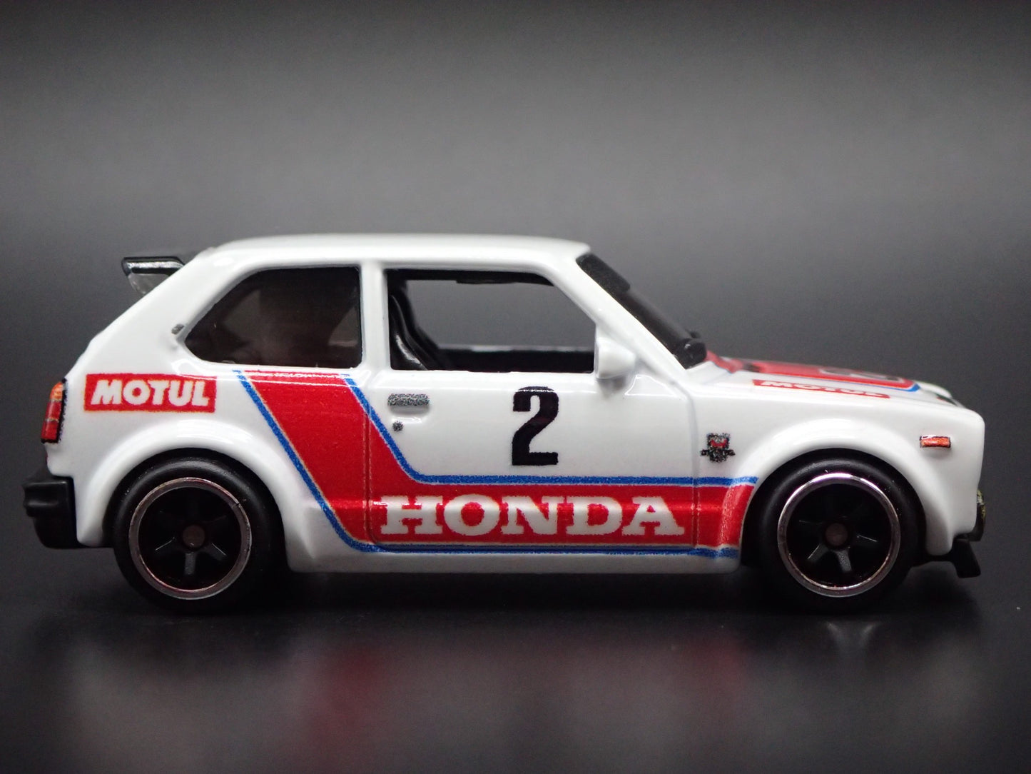 1973-1978 HONDA CIVIC CUSTOM WHITE 1:64 SCALE COLLECTIBLE DIECAST MODEL CAR