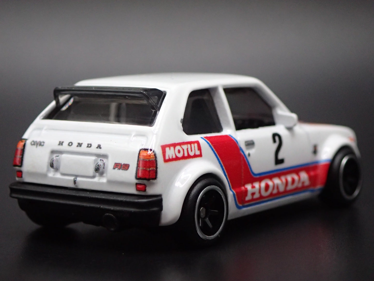 1973-1978 HONDA CIVIC CUSTOM WHITE 1:64 SCALE COLLECTIBLE DIECAST MODEL CAR