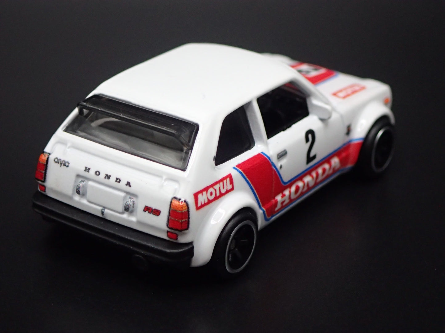 1973-1978 HONDA CIVIC CUSTOM WHITE 1:64 SCALE COLLECTIBLE DIECAST MODEL CAR