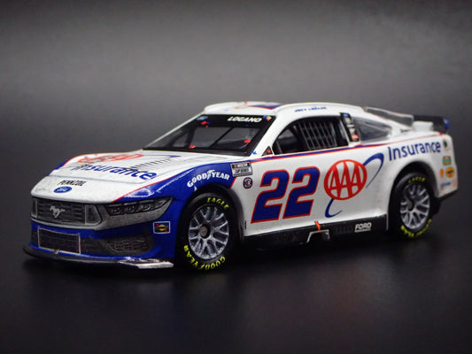 2025 25 FORD MUSTANG 22 JOEY LOGANO AAA WIN NASCAR 1:64 SCALE DIECAST MODEL CAR