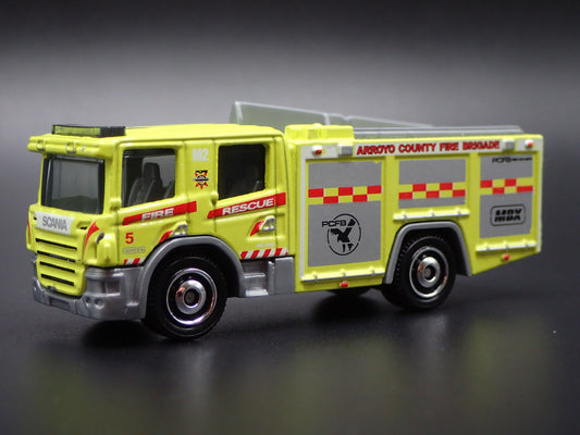 2016-2025 SCANIA P 360 FIRE TRUCK ARROYO COUNTY 1:64 MB SCALE DIECAST MODEL CAR