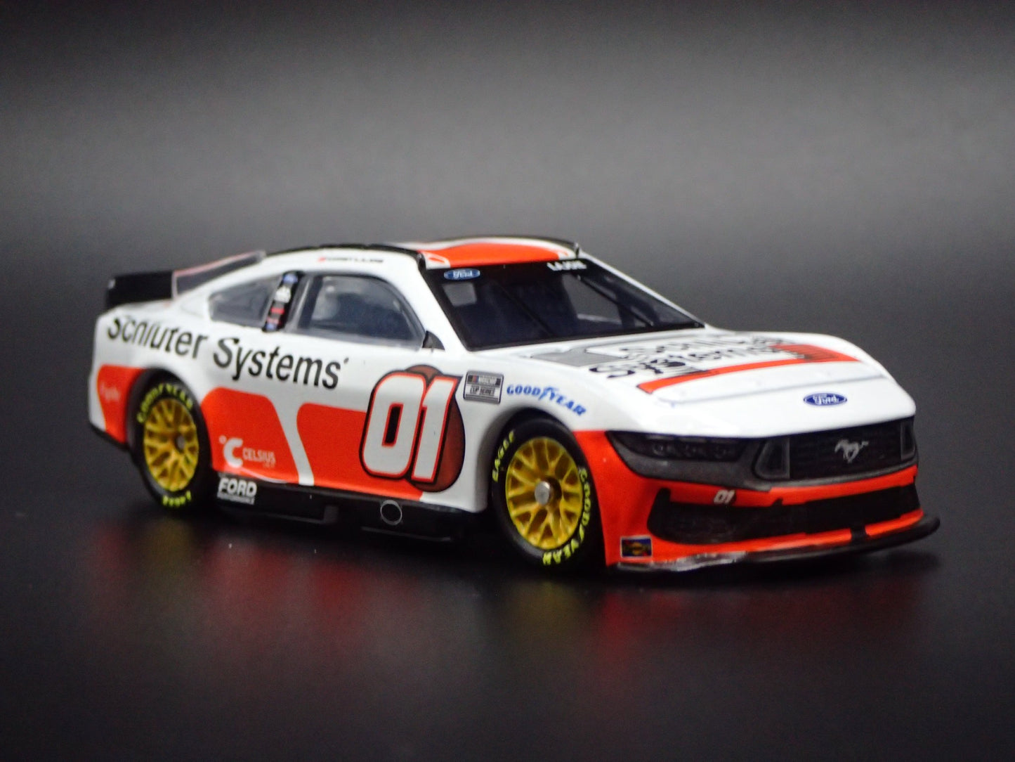 2025 25 FORD MUSTANG #1 COREY LAJOIE SCHLUTER NASCAR 1:64 DIECAST MODEL CAR