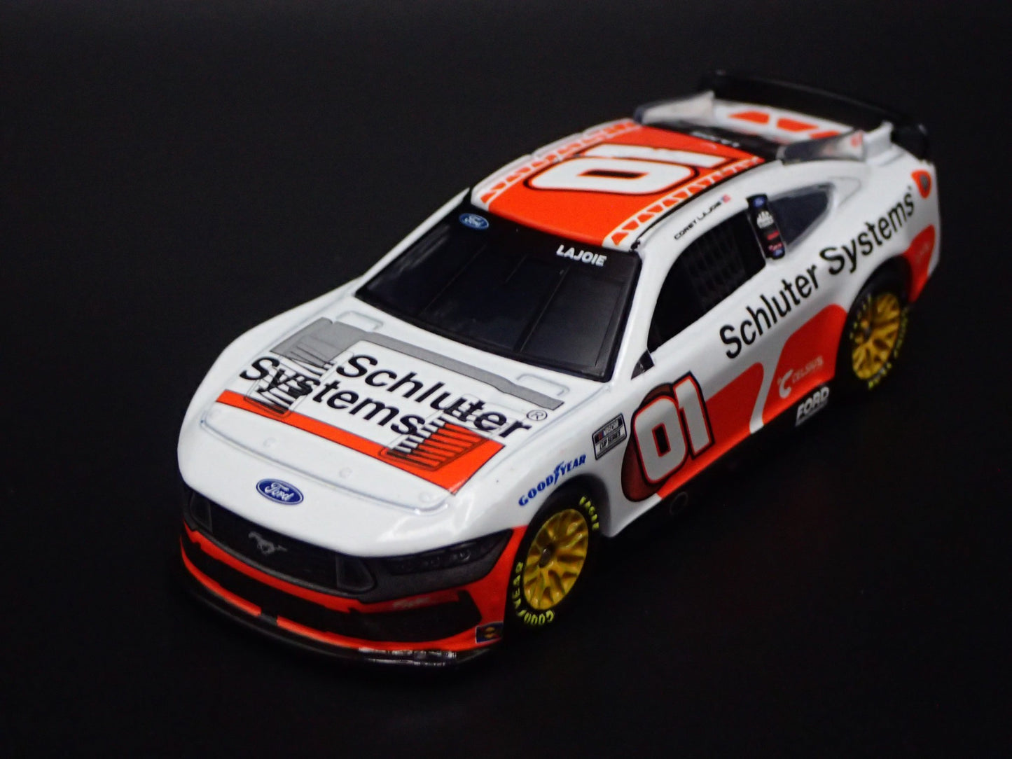 2025 25 FORD MUSTANG #1 COREY LAJOIE SCHLUTER NASCAR 1:64 DIECAST MODEL CAR