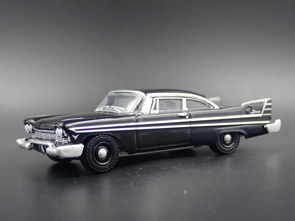 1957 57 PLYMOUTH FURY RARE 1/64 SCALE COLLECTIBLE DIORAMA DIECAST MODEL CAR-Burning Rubber Toy Company