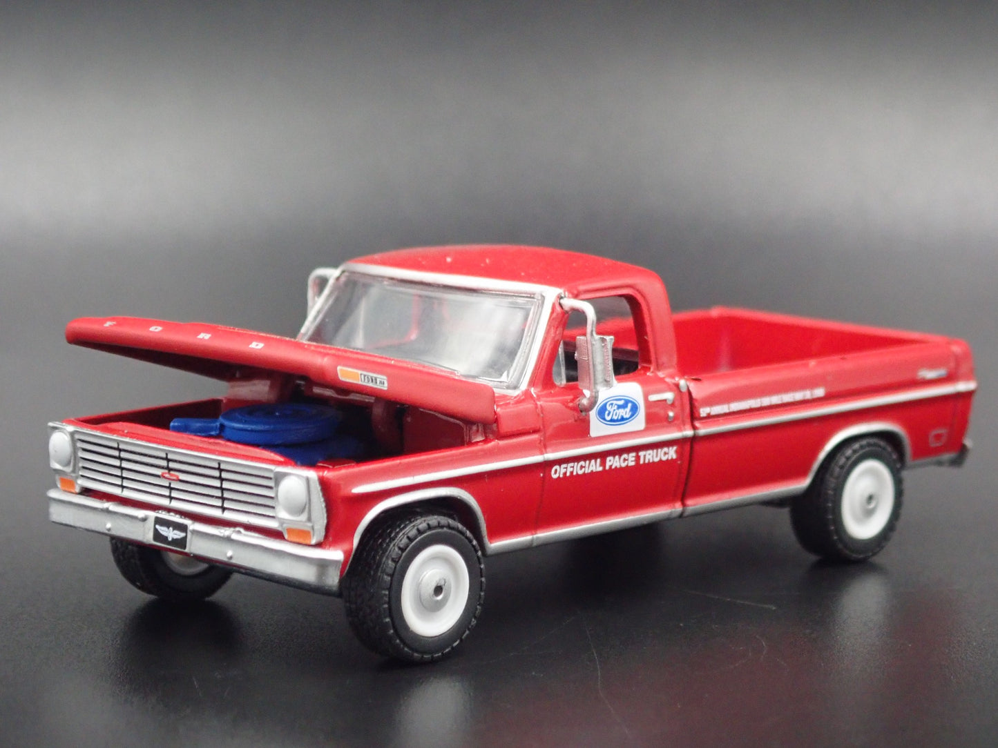 1968 FORD F100 PICKUP TRUCK INDIANAPOLIS 500 PACE 1:64 SCALE DIECAST MODEL CAR