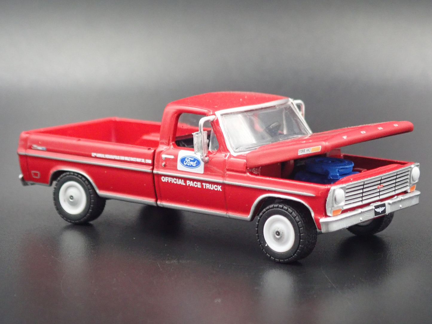 1968 FORD F100 PICKUP TRUCK INDIANAPOLIS 500 PACE 1:64 SCALE DIECAST MODEL CAR