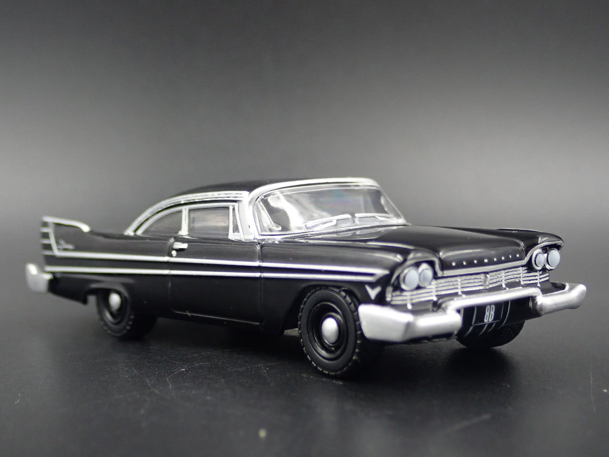 1957 57 PLYMOUTH FURY RARE 1/64 SCALE COLLECTIBLE DIORAMA DIECAST MODEL CAR-Burning Rubber Toy Company