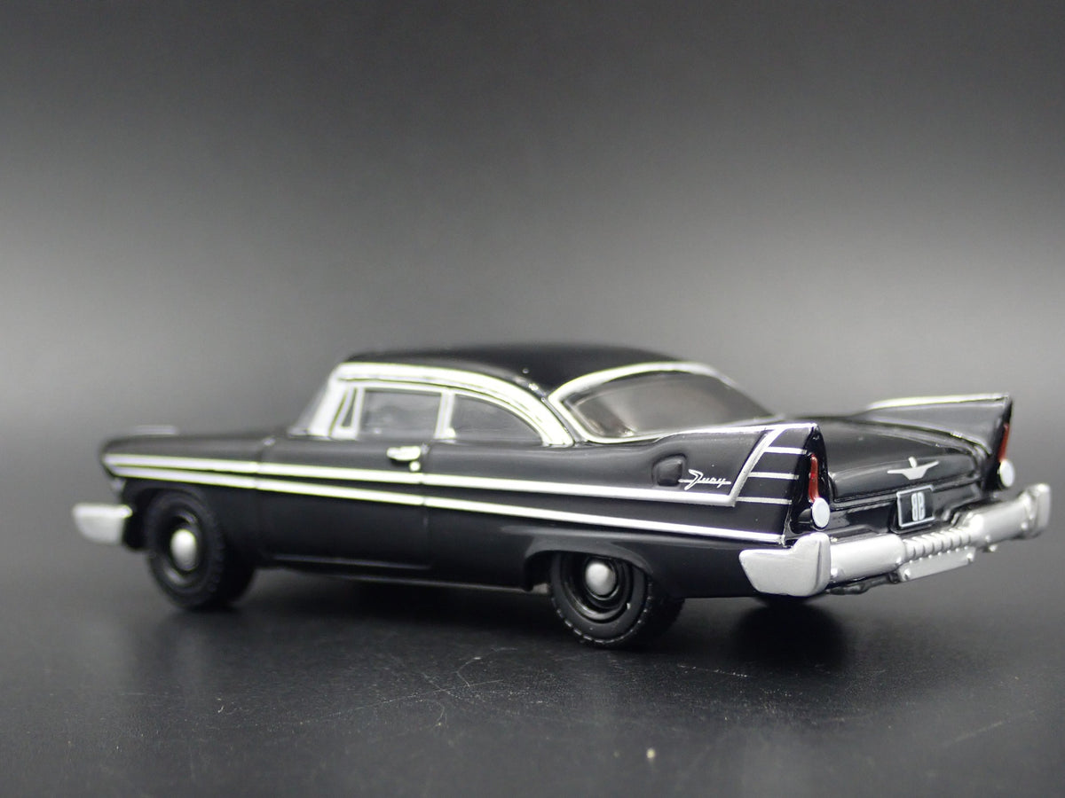 1957 57 PLYMOUTH FURY RARE 1/64 SCALE COLLECTIBLE DIORAMA DIECAST MODEL CAR-Burning Rubber Toy Company