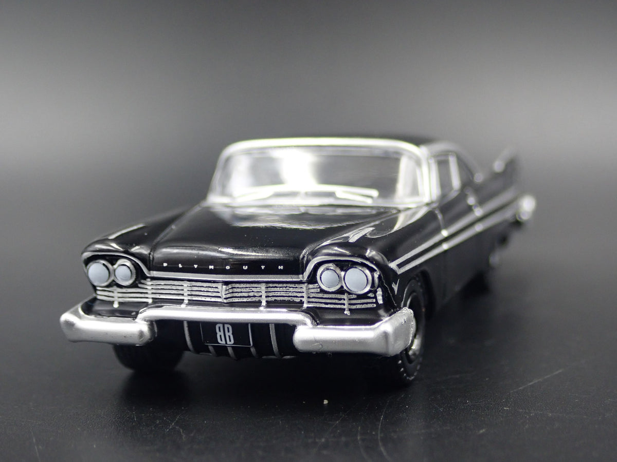1957 57 PLYMOUTH FURY RARE 1/64 SCALE COLLECTIBLE DIORAMA DIECAST MODEL CAR-Burning Rubber Toy Company